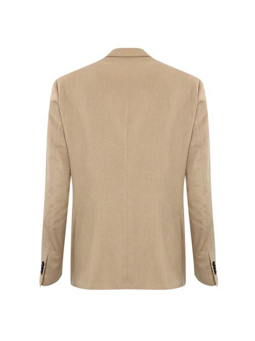 Giacca classica in seta e cashmere beige Corneliani | 94XG69 9416606036